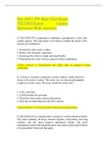 Nur 6512 PN Hesi Exit Exam 2022&sol;2023 Latest Update Questions With Answers