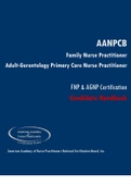 AANPCB  Family Nurse Practitioner Adult-Gerontology Primary Care Nurse Practitioner