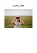 Samenvatting Field Research &lpar;Koen Pannis&rpar;