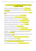 CA Aceable Final Exam Questions and Correct Answers &lpar;Verified by Expert&rpar;