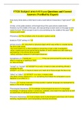 FTCE Subject area k-6 Exam Questions and Correct Answers &lpar;Verified by Expert&rpar;