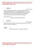 NURS-6630N Week 11 Final Exam Questions and Answers Latest Update 2022-2023