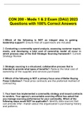 CON 200 - Mods 1 & 2 Exam (DAU) 2023 Questions with 100% Correct Answers