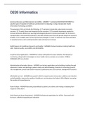 D220 Informatics exam 2022&sol;2023 with 100&percnt; correct answers