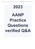 2023 AANP Practice Questions (verified Q&A).
