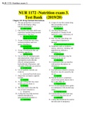NUR 1172 -Nutrition exam 3&period; Test Bank &lpar;2019&sol;20&rpar;