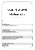 GCSE to A level Transition Booklet (A guaranteed)