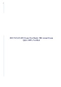 2023 NCLEX RN Exam Test Bank | 900 Actual Exam Q&A 100% Verified