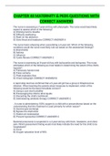 CHAPTER 40 MATERNITY & PEDS QUESTIONS WITH CORRECT ANSWERS