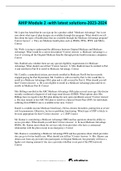 AHIP Module 2 -with latest solutions-2023-2024
