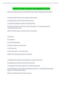 FedVTE Cyber Security Investigations Exam Latest Update Questions And Answers