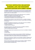 IAAP CPACC CERTIFICATION: DECLARATIONS, STANDARDS, LAWS, AND MANAGEMENT STRATEGIES QUESTIONS WITH CORRECT ANSWER
