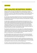 AHIP Testing 2022/2023 685 QUESTIONS AND ANSWERS. GRADED A+