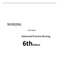 Hamric and Hanson’s Advanced Practice Nursing An Integrative Approach 6th Edition Tracy O’Grady Test Bank