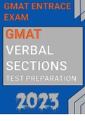 GMAT VERBAL SECTIONS TEST PREPERATION QUESTIONS 2022