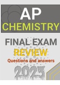 AP Chemistry final exam practice questions with answers 2023 update