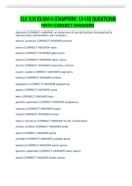 CLA 131 EXAM 4 &lpar;CHAPTERS 12-15&rpar; QUESTIONS WITH CORRECT ANSWERS