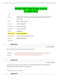 NURS 6501 Final Exam-Scored A&plus;-2023-2024