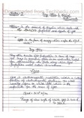 Class 12 physics Ray optics hand written notes