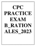 CPC PRACTICE EXAM B&lowbar;RATIONALES&lowbar;2023