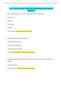 NCC EFM Practice 2022&sol;2023 Questions and Answers Rated A&plus;