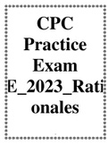CPC Practice Exam E&lowbar;2023&lowbar;Rationales