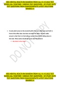 HESI MENTAL HEALTH RN RANDOM FROM ALL V1-V3 2022 TEST BANKS &lpar;ALL TOGETHER- VARIOUS TEST QUESTIONS &ndash;OF STUDY NOTE TEST QUESTIONS FROM EXAM&rpar;COMPLETE LATEST SOLUTIONS GRADED A&plus;