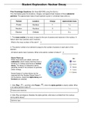 Gizmos Student Exploration: Nuclear Decay | Answer Key| Grade A+