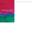 Medical ethics, a very short introduction by tony hope 
