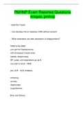 PMHNP Exam Reported Questions  images&comma; pmhnp