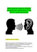 Stuvia-1485432-how-to-avoid-distractions-in-ielts-listening-section&period; Questions With Correct Answers 100&percnt; Verified