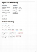 Funktionsuntersuchung - Mathe Lernzettel Grundkurs Abitur 2022 (14 Punkte)