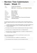 NRNP-6645-1- Psychotherapy with Multiple Modalities Review Test Submission&colon; Exam - Week 11