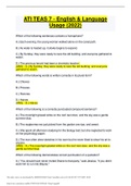 ATI TEAS 7 - English & Language Usage &lpar;2022&rpar;
