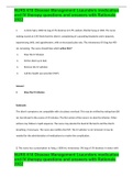NURS 618 Disease Management I&comma;saunders medication and IV therapy questions and answers with Rationale 2022
