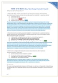 HESI Critical Care Comprehensive Exam 1 with well explained answers