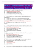 NURS 339 Predictor Version 1 Complete 