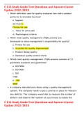 C 215 Study Guide Test Questions and Answers Latest Update 2022&sol;2023