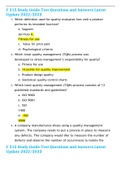 C 215 Study Guide Test Questions and Answers Latest Update 2022&sol;2023