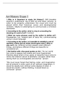 Art History Art history 1 Final Exam (V2) Sophia Course 