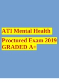 ATI MENTAL HEALTH PROCTORED EXAM 2020 GRADED A+