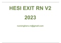 HESI RN EXIT EXAM V2 2023 (+900 score!)
