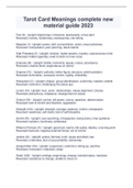 Tarot Card Meanings complete new material guide 2023