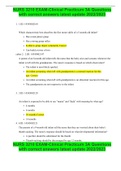 NURS 3210 EXAM-Clinical Practicum 3A Questions with correct answers latest update 2022&sol;2023