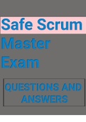Safe Scrum Master Exam Questions and answers latest