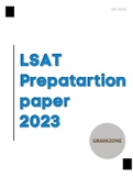 LSAT PREPARATION GUIDE 2023 - LSAT NOTES
