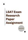 LSAT Exam Research Paper (2023)LSAT Exam Research Paper (2023)