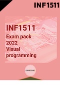 INF1511 Exam pack 2022 Visual programming (Chapter 2)