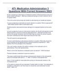 Mobility ATI Questions And Answers 2023 A&plus;&comma;Health Care Delivery ATI&comma;ATI LEARNING SYSTEM 3&period;0 FUNDAMENTALS FINAL&comma;ATI Fundamentals 1&comma;ATI Safety&comma;ATI- PATIENT-CENTERED CARE & ATI- Medication Administration 3 Questions With Correct Answers 2023&period; Package Deal 20