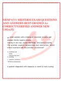 NRNP 6531 MIDTERM EXAM QUESTIONSAND ANSWERS BEST GRADED A+CORRECT/VERIFIED ANSWER NEW UPDATE